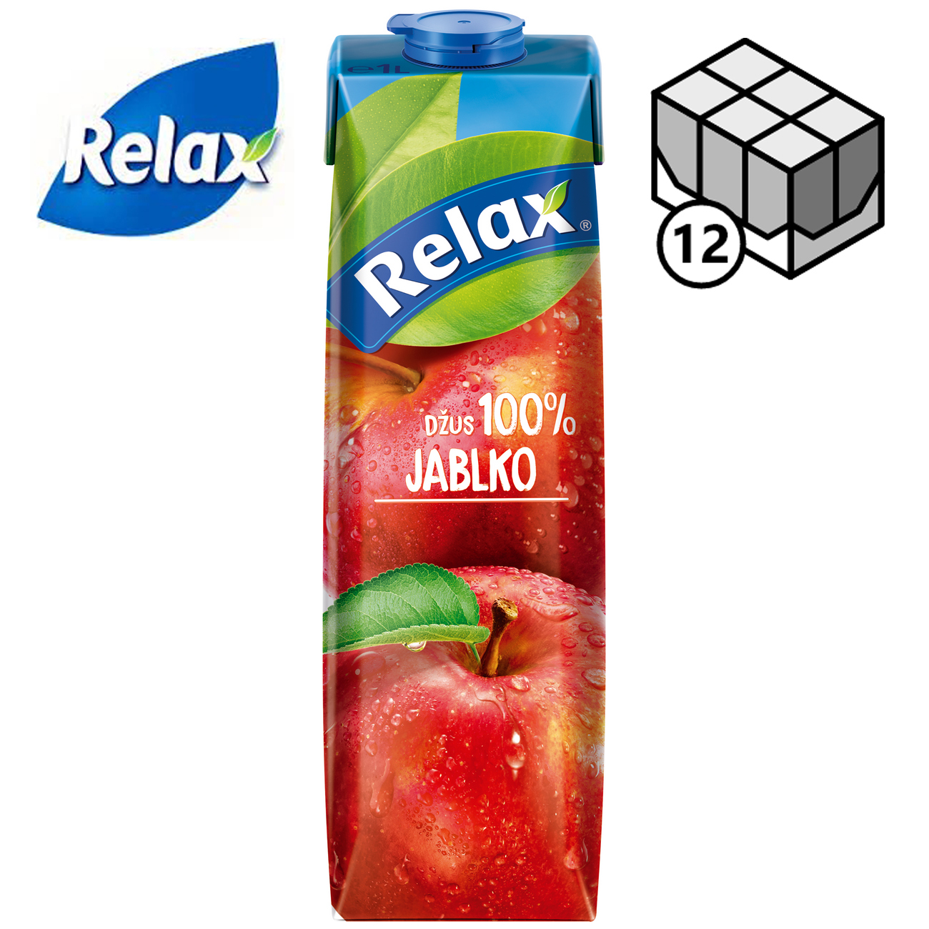 RELAX 100% jablko 12 x 1 l TP