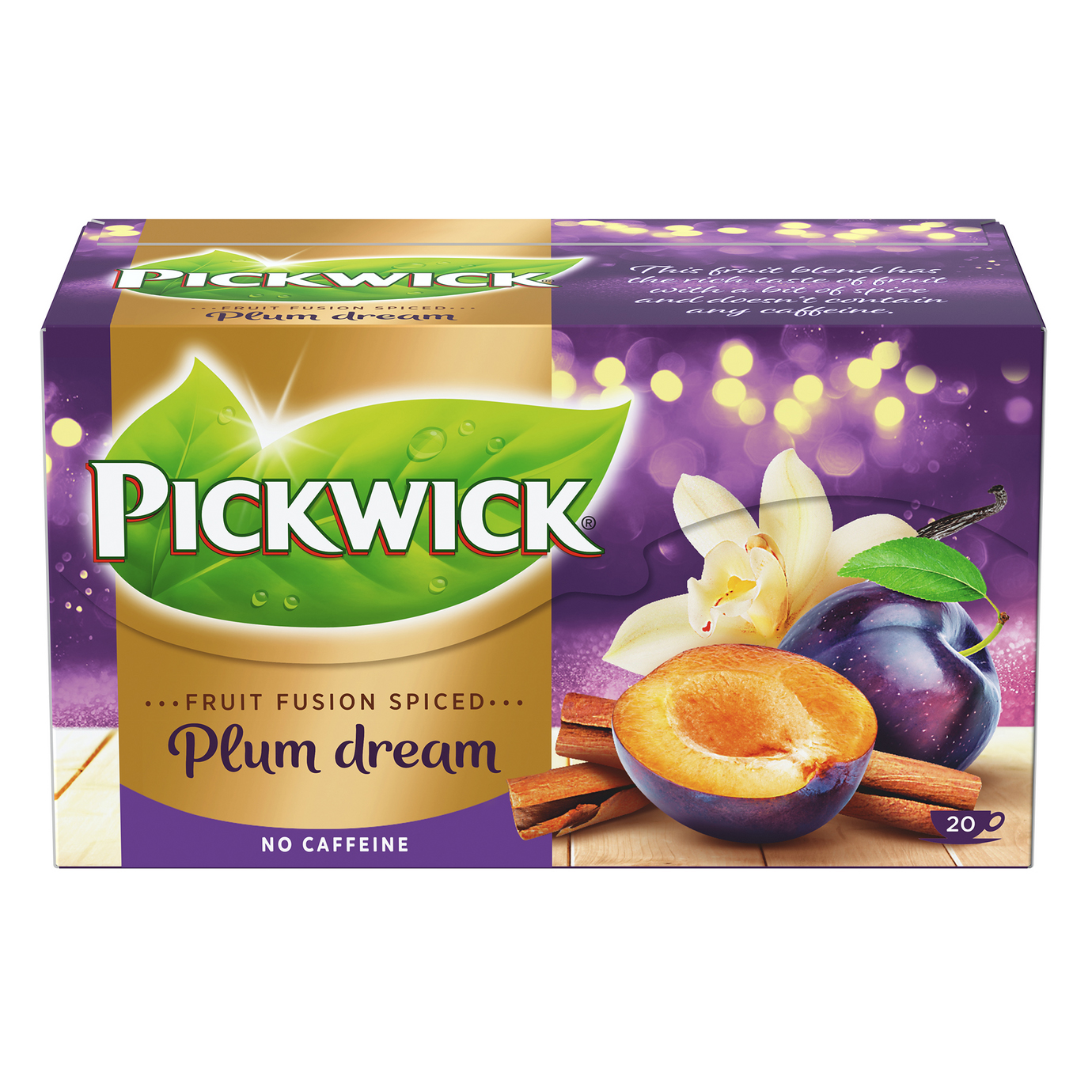 PICKWICK čaj - švestka se skořicí 20 x 2 g