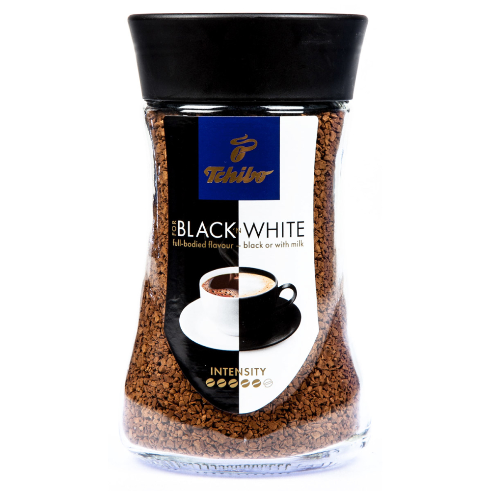 TCHIBO  Black & White 200 g sklo