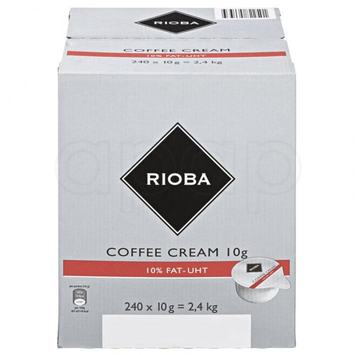 RIOBA smetana do kávy porcovaná 10%  240 x 10 g