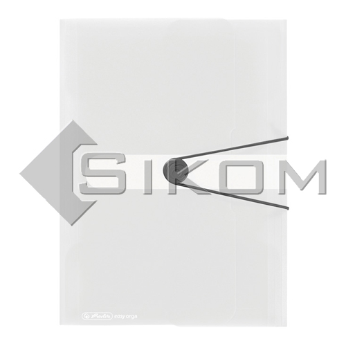 Spisové desky A4 s gumou easy orga - čirá transparentní