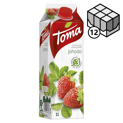 TOMA jahoda nektar 12 X1 l TP