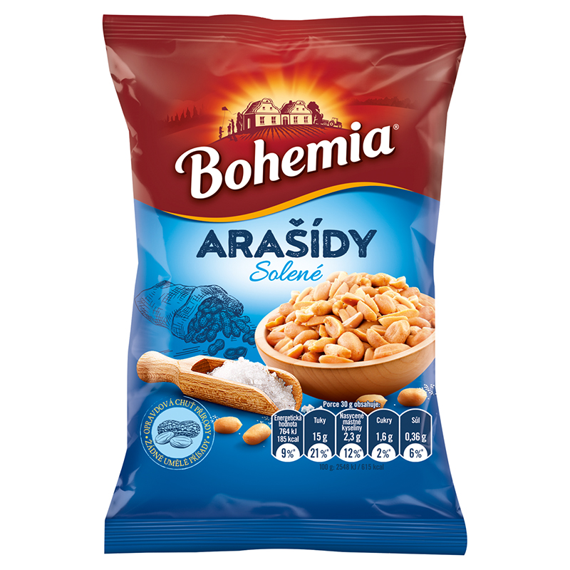 Bohemia - slané arašídy 100 g