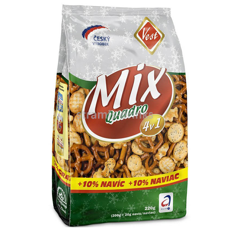 Sušenky Quadro - slaný MIX 200 g