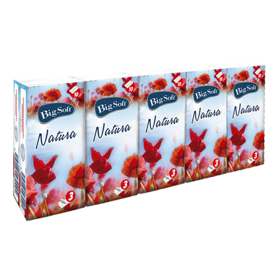 Papírové kapesníčky 10 x 10 kusů třívrstvé