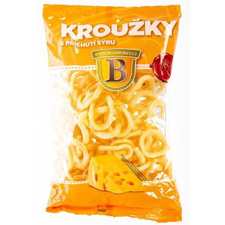Kroužky s příchutí sýru 50 g