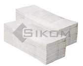 Papírové ručníky skládané bílé / jednovrstvé / 200 ks