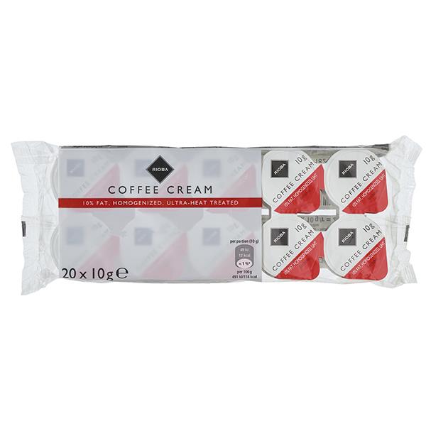RIOBA smetana do kávy porcovaná 10%  20 x=  (2x10x10 g)