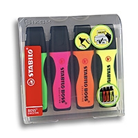 Zvýrazňovač STABILO BOSS EXECUTIVE sada 4 kusy