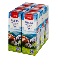 TATRA mléko polotučné 1.5 %  6 x 1 l  TP