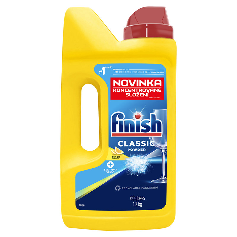FINISH Classic Lemon Prášek do myčky 60 dávek 1,2 kg