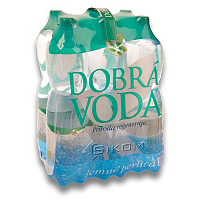 Dobrá voda jemně perlivá 6 x 1,5 PET