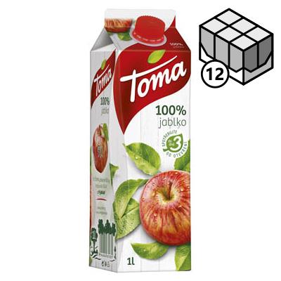 TOMA  jablko 100% 12 x 1 l TP