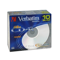 CD-R box úzký  700 MB  10 ks